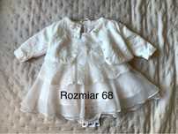 Sukienka bolerko chrzest święty smyk cool club rozm 68