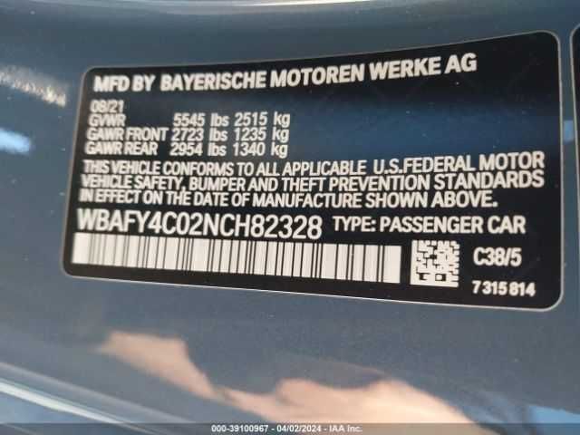 BMW M850i Xdrive Cabrio 2022