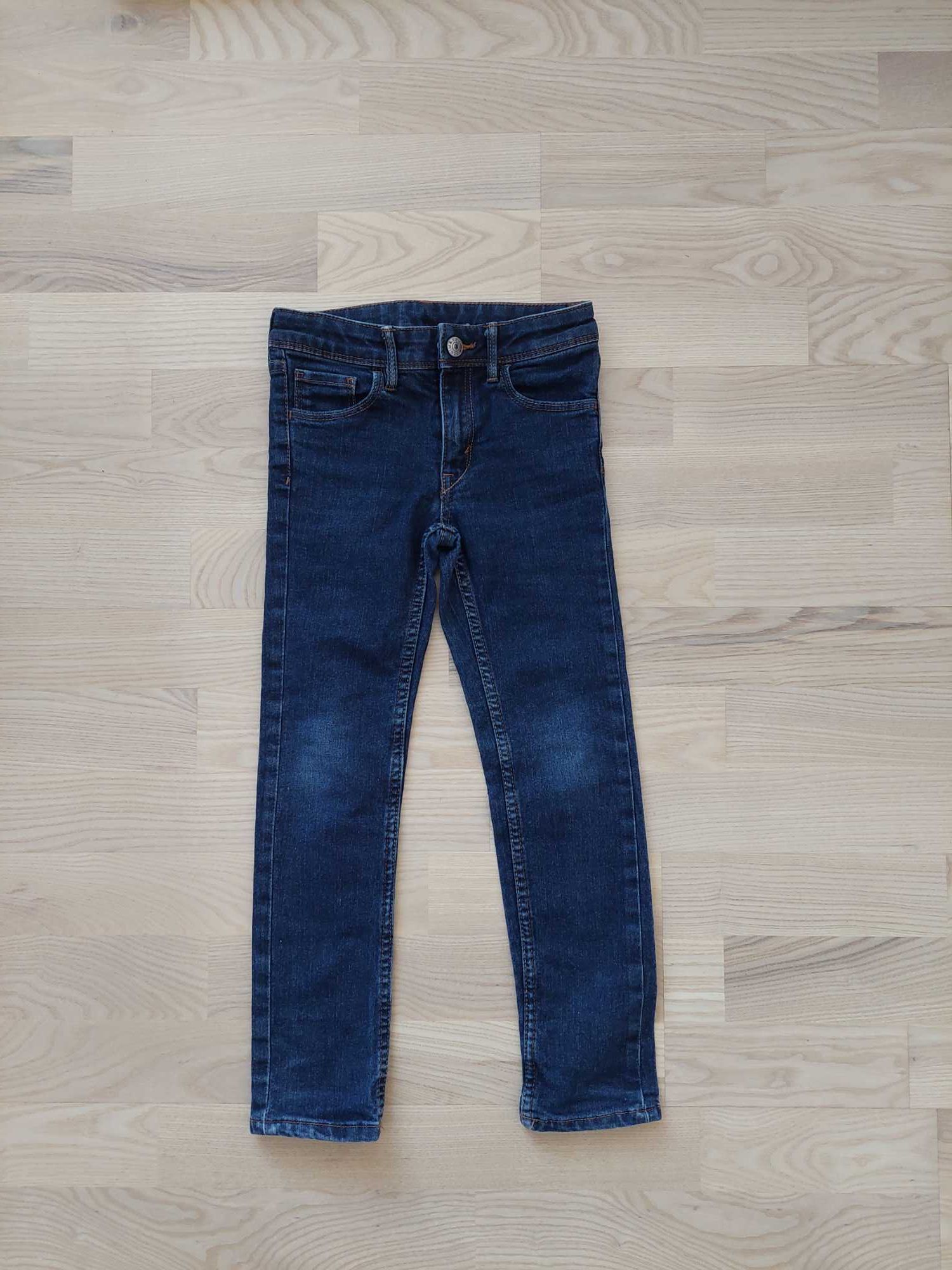 Jeansy 116 H&M spodnie jeansowe HM slim fit