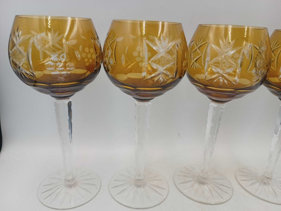 Kieliszki do wina remery szkło z PRL