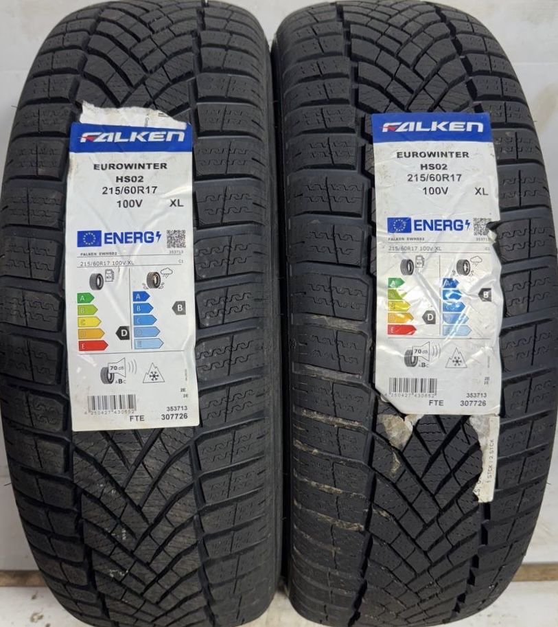 2x 215/60r17 Falken EuroWinter HS02 100V XL 2024