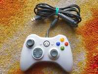 Oryginalny Pad Xbox 360/PC Przewodowy Biały - Stan IDEALNY