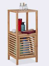Bambusowa szafka łazienkowa z drzwiczkami