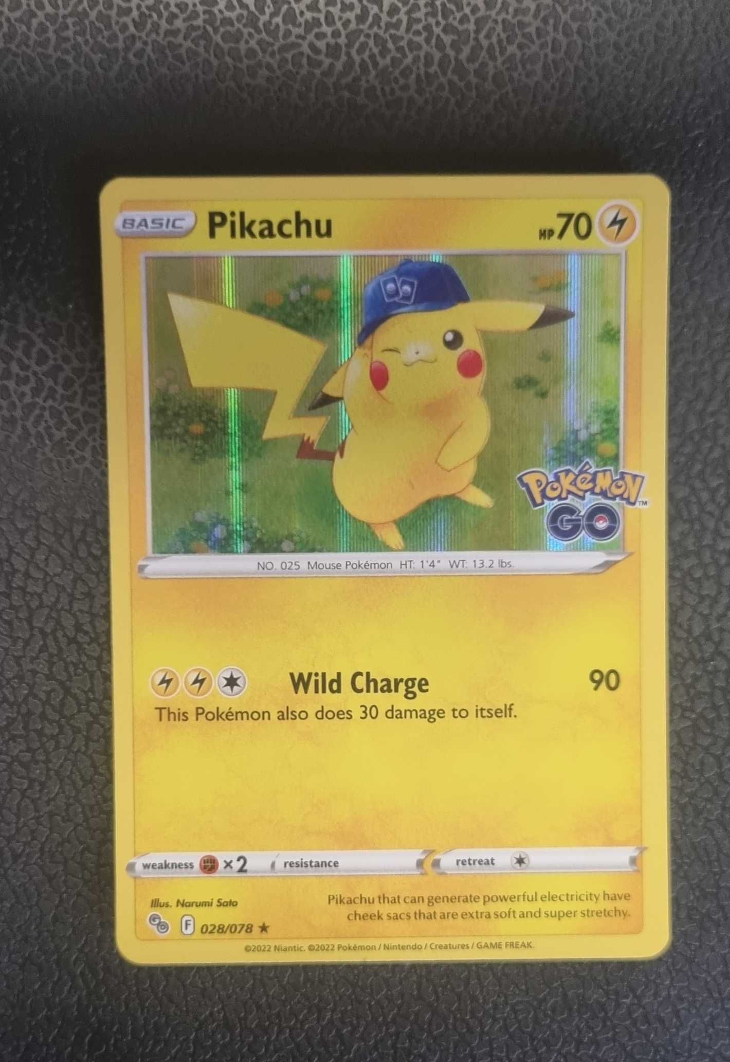 Pikachu V (Promo Card | SWSH198) & Pikachu Holo (Pokemon Go | 28/78)