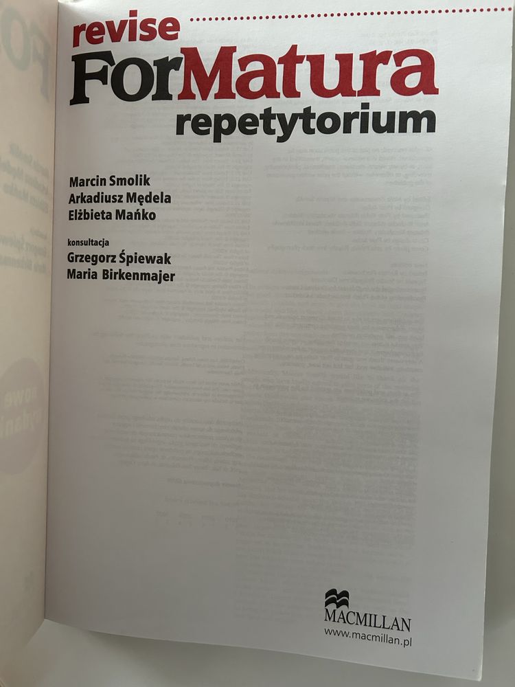 Revise For Matura repetytorium + płyty M.Smolik