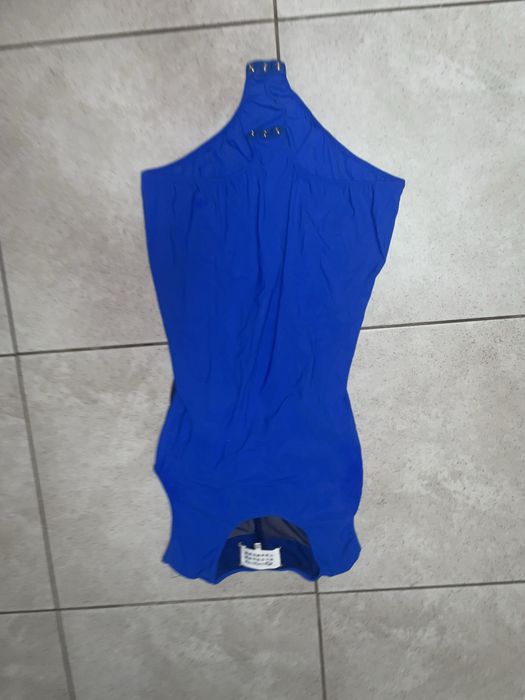 Продам синє боді з сіточкою на спині