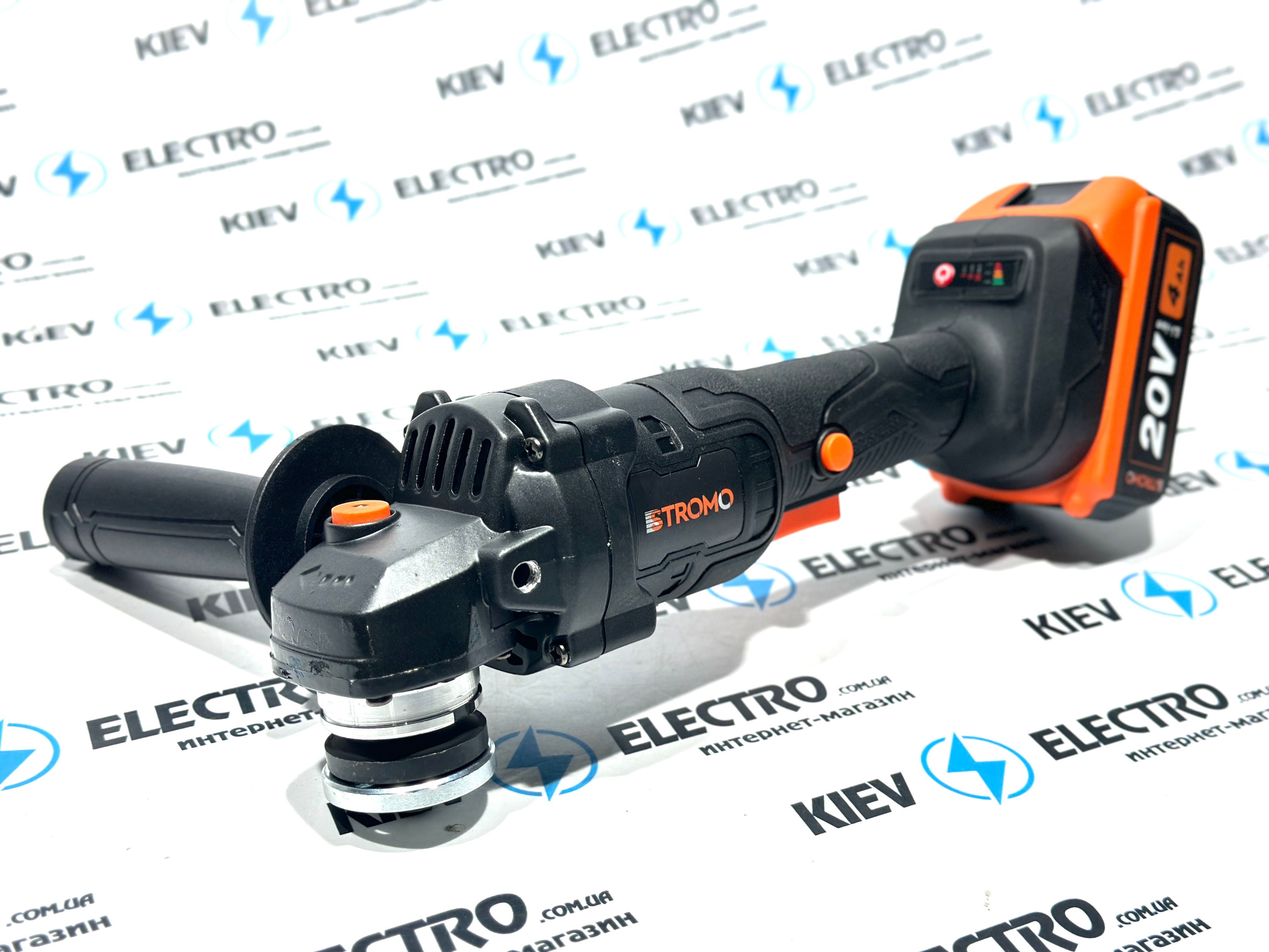 Безщеточная болгарка УШМ Stromo AGA 216 Аккумуляторная 20V тип Makita