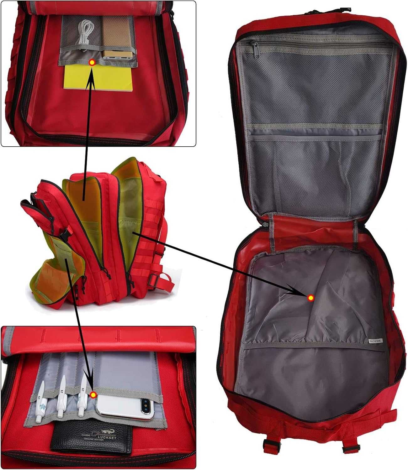 DOSHWIN Taktyczny plecak wojskowy Molle Camp szturmowy 40 L