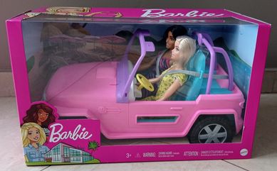 Barbie Jeep auto terenowe+2 lalki Mattel