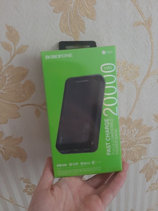 Зовнішній акумулятор павербенк зарядка Borofone BJ38A Power Bank 20000