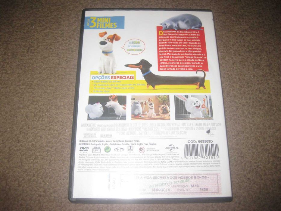 DVD "A Vida Secreta dos Nossos Bichos" Raro!