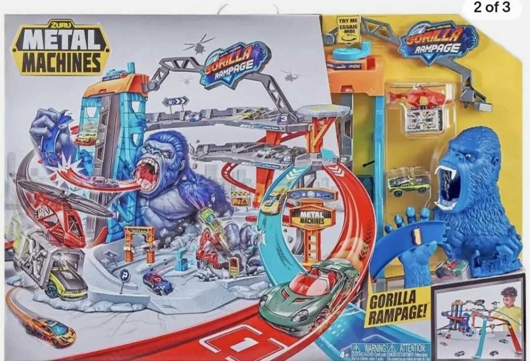 Pista de carros  Hot Wheels - Hot Gorilla Rampage Garage Playset