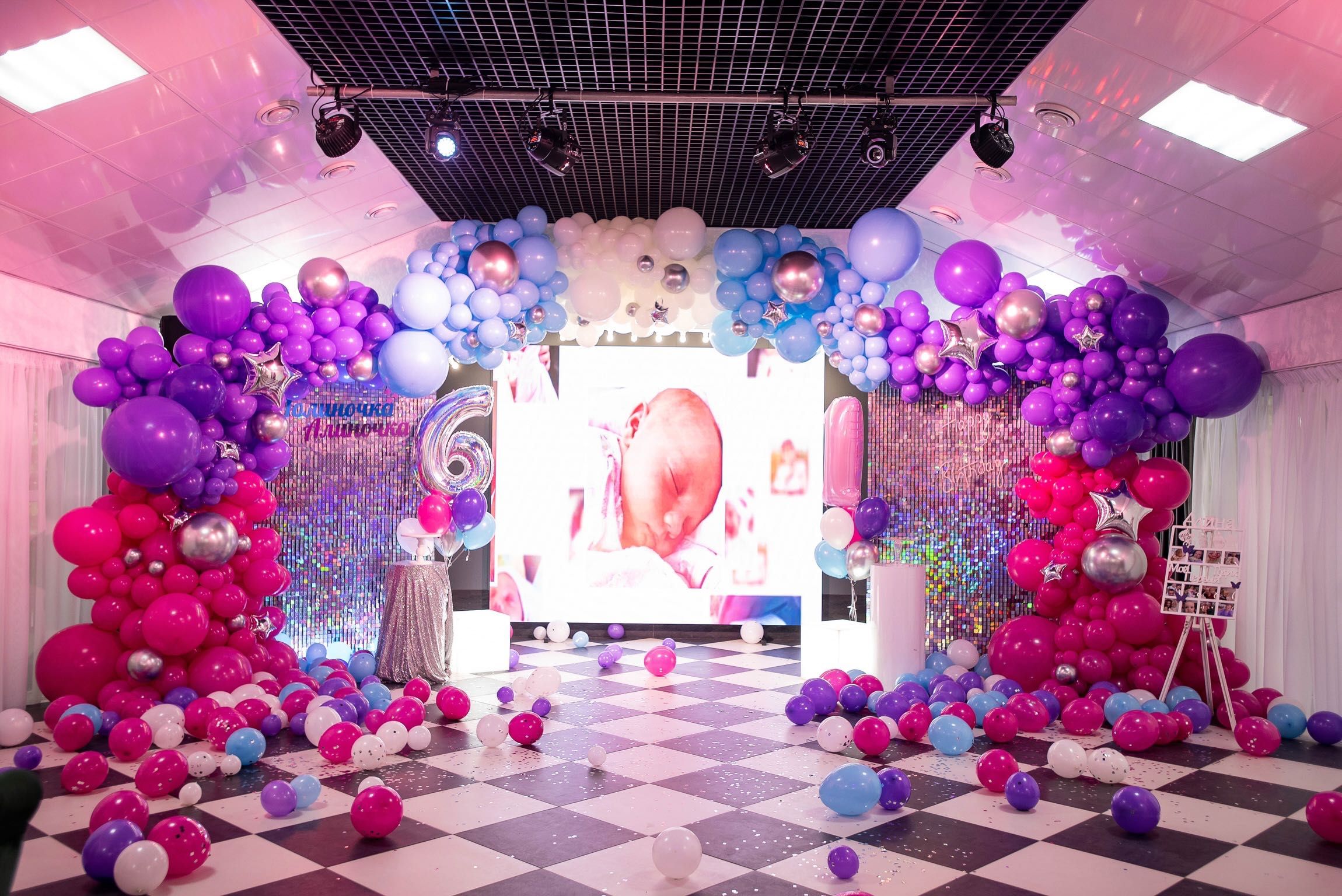 Ścianka do zdjęć shimmer wall Dekoracje balony - urodziny, wesela