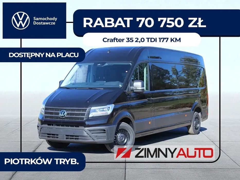 Volkswagen Crafter 35  Dostępny od ręki! 2024 Furgon L4H3 2,0 TDI 177 KM rozstaw 4490mm