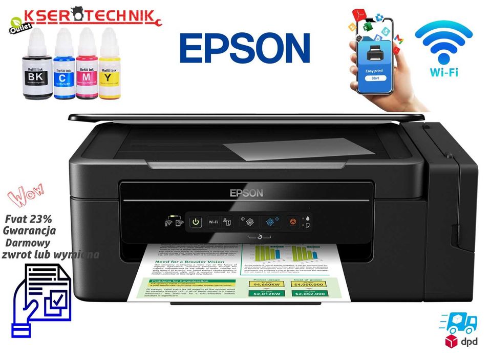 Epson L3060 – drukarka z systemem stałego zasilania w tusz (CISS)