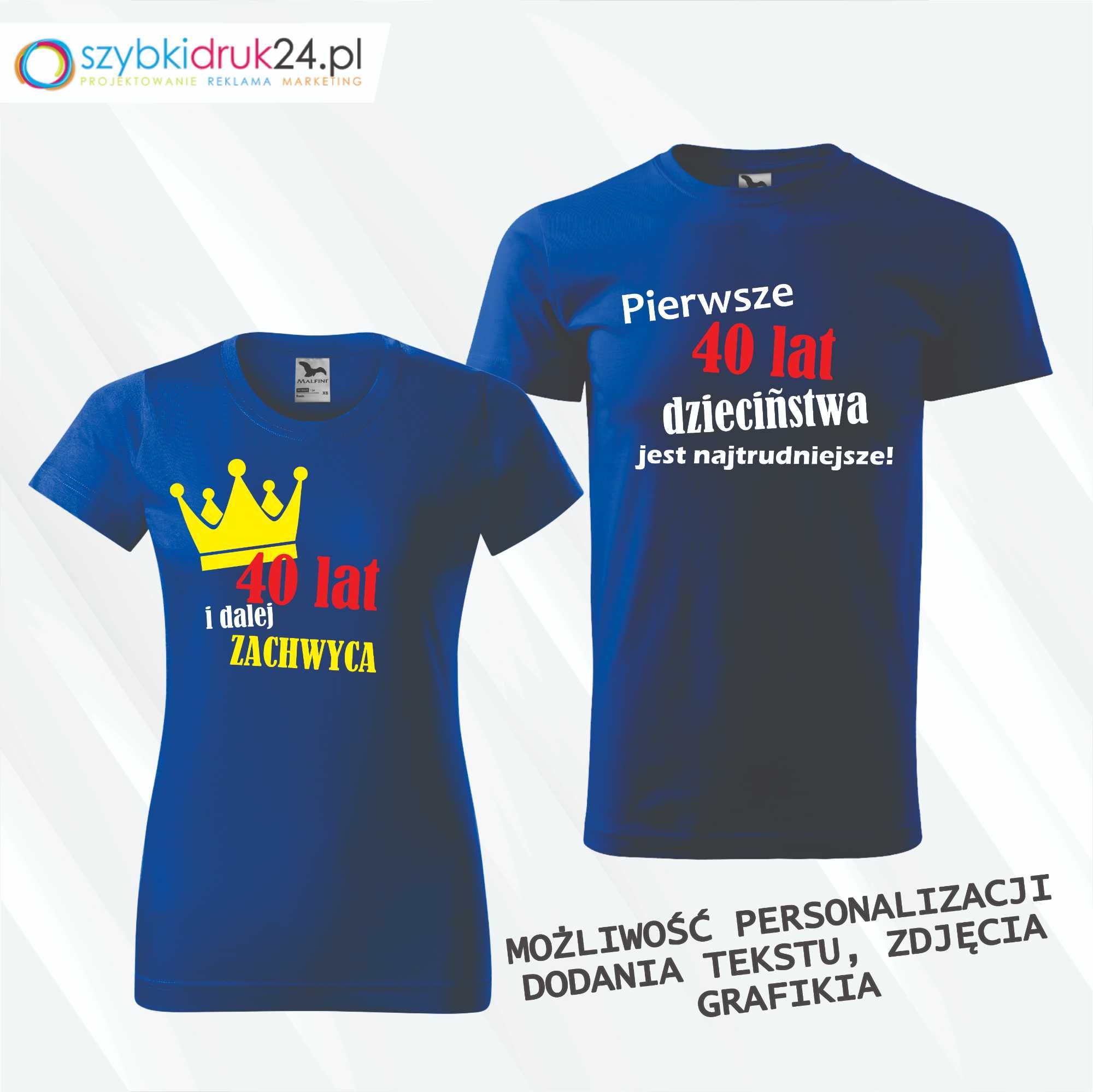 Śmieszna koszulka na urodziny, urodzinowa ona & on - PERSONALIZACJA