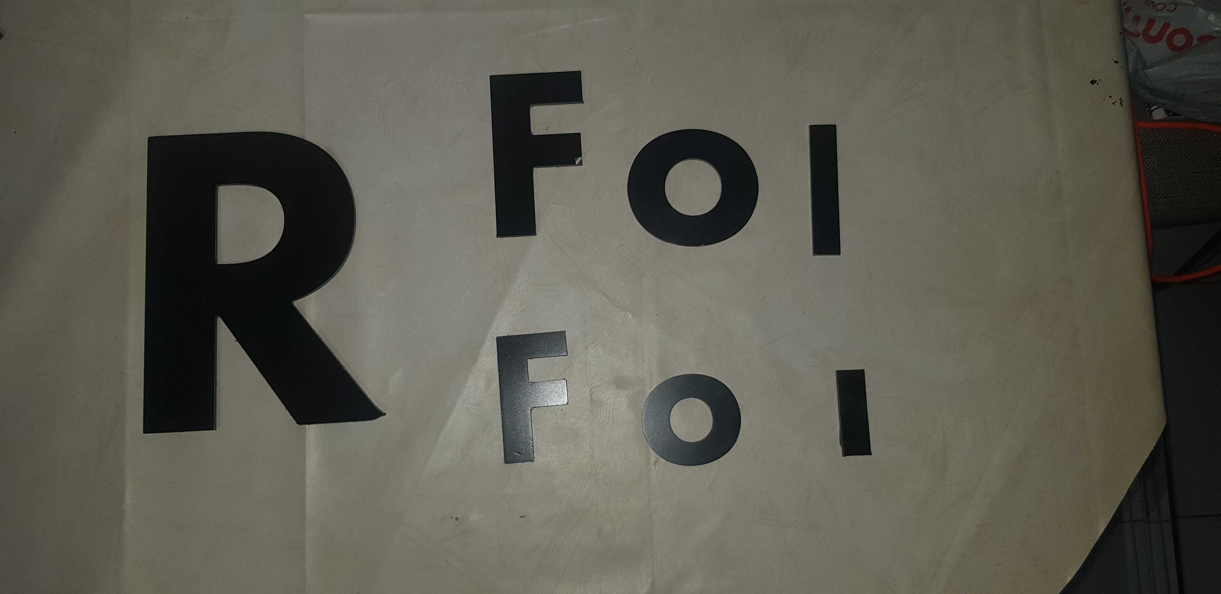 Letras em Dibond