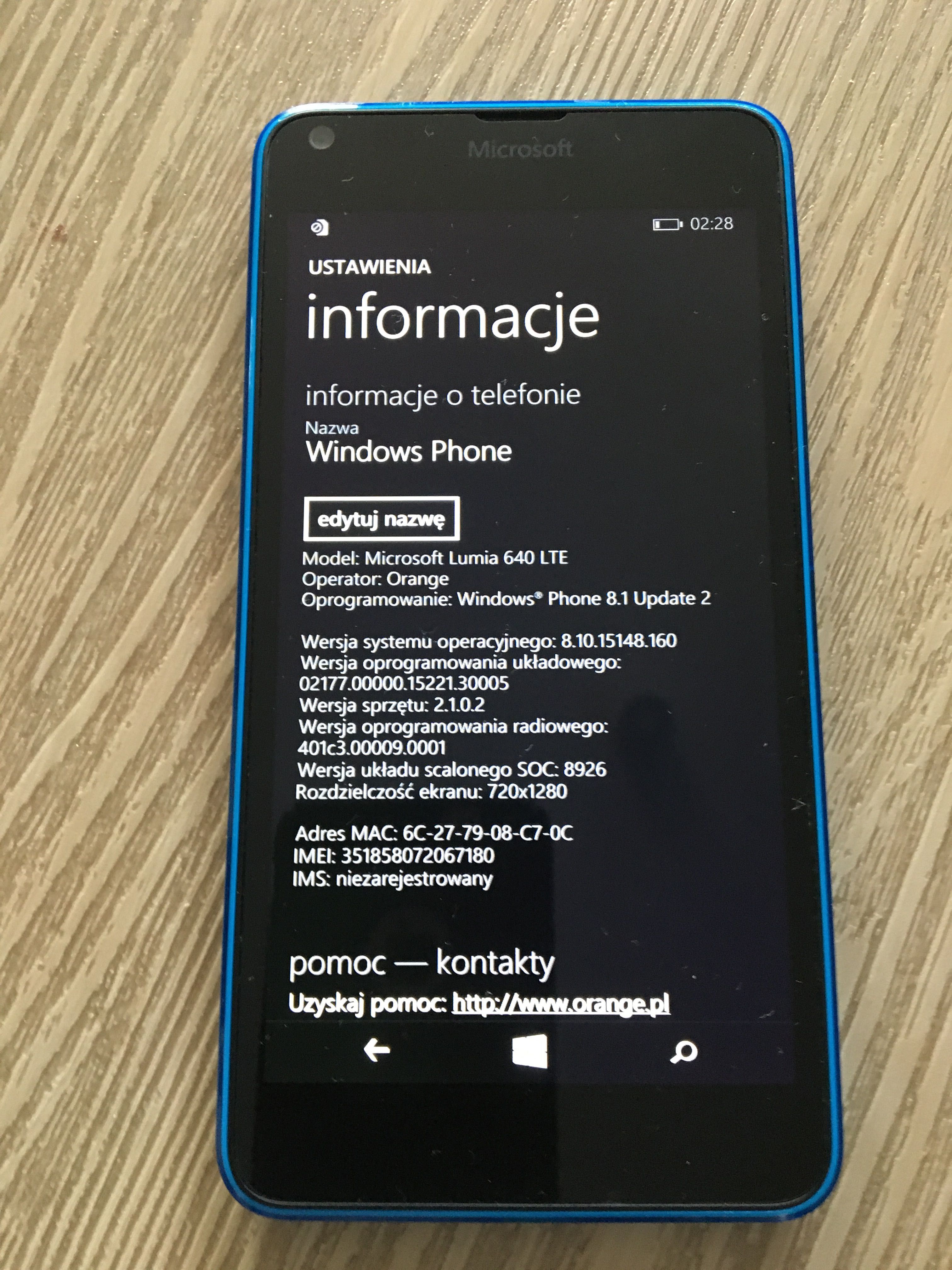 Microsoft Lumia 640 LTE