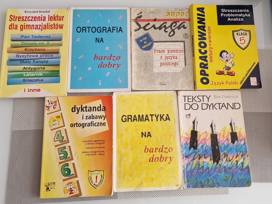 Książki zestaw  podstawówka jezyk polski