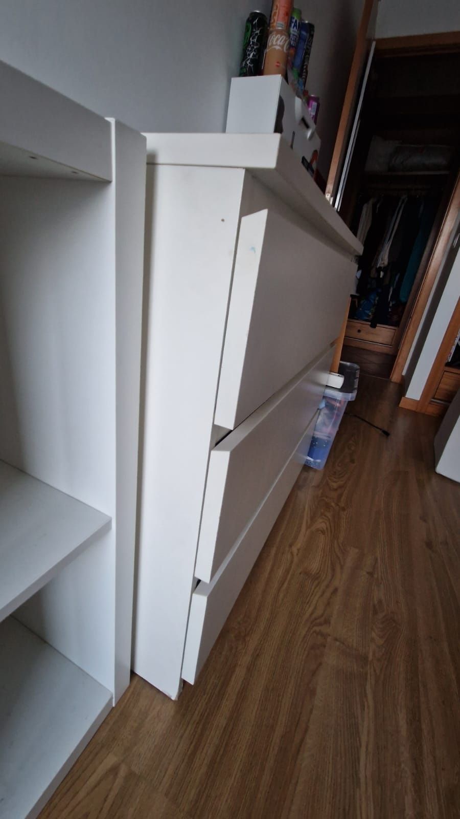 IKEA Cómoda MALM branca c/ 3 gavetas