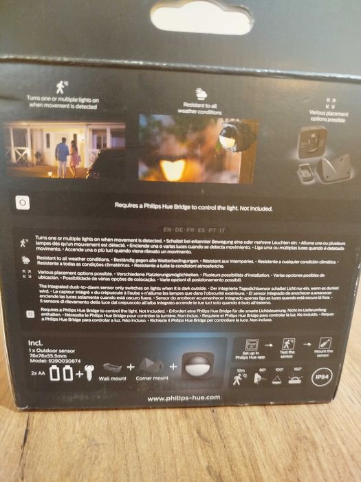 Czujnik Ruchu i Zmierzchu Zewnętrzny IP54 SMART Zigbee Philips Hue