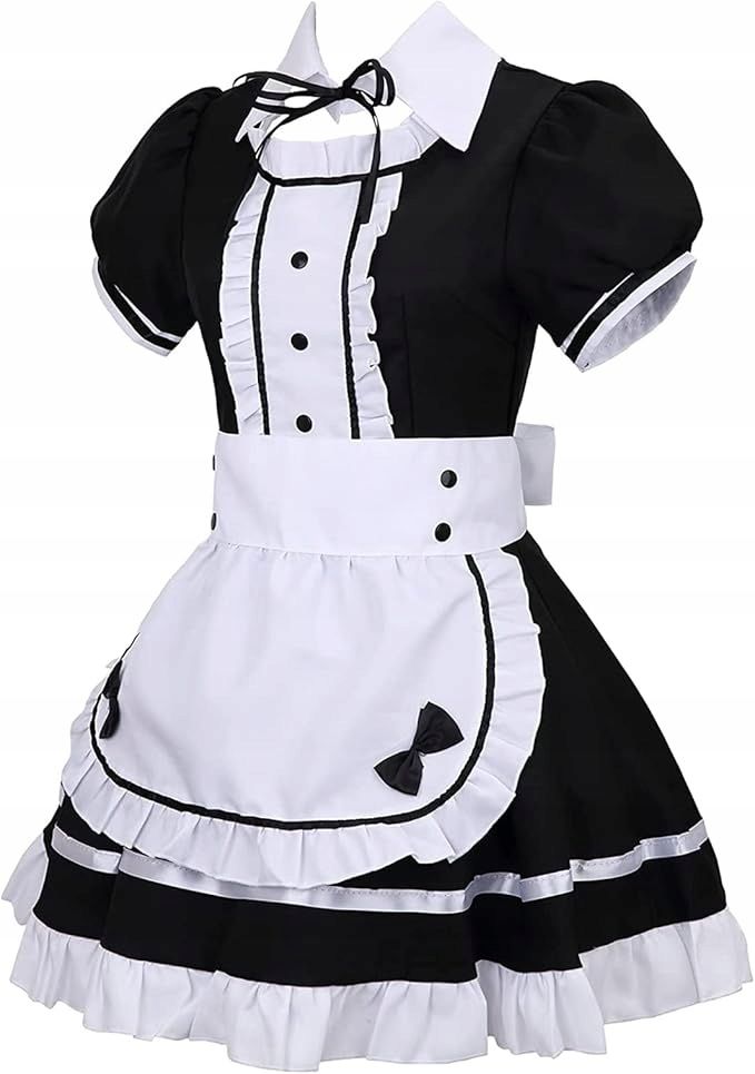 Anime strój francuska pokojówka Lolita przebranie  dla kobiet M