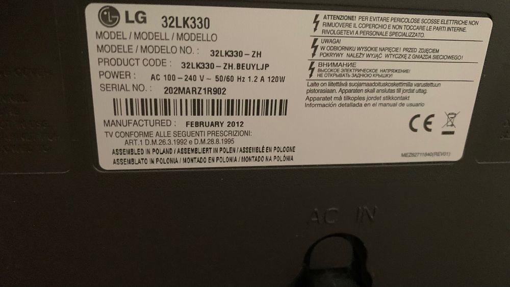 Televisão 32 polegadas LH