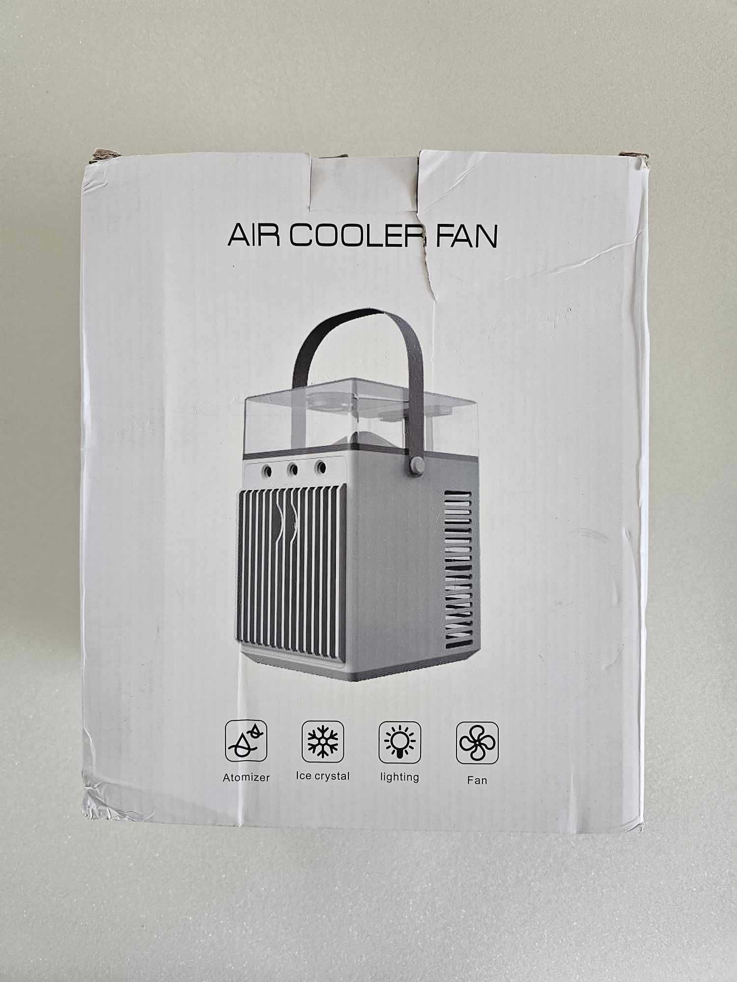 Air Cooler Fan przenośny mini klimatyzator 4w1, USB, 10W, biały