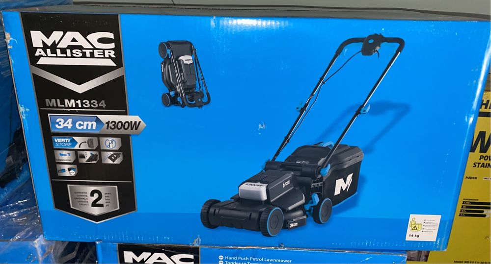 Газонокосарка електрична/Газонокосилка MacAllister 1300w 34 cm Нові