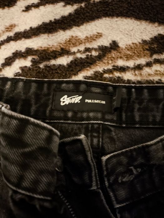 Calças largas pretas