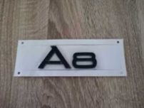NOWY przyklejany emblemat A8 znaczek klejany czarny
