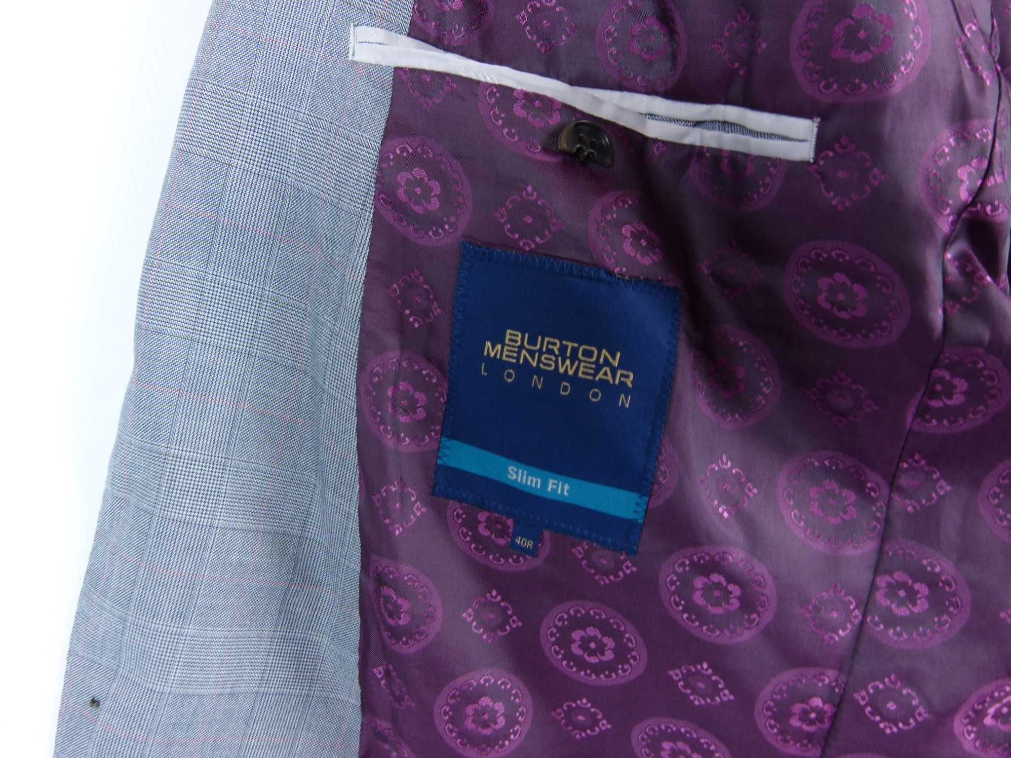 Burton Menswear marynarka w kratkę / 40R - 101 cm