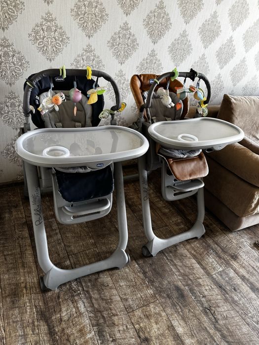 Стілець для годування chicco polly magic relax для двійні