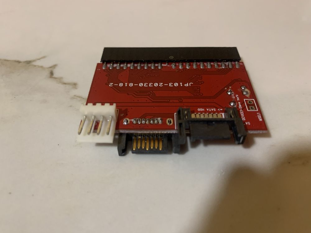 Переходник  2в1 ide sata / sata ide адаптер + кабель питания и Sata