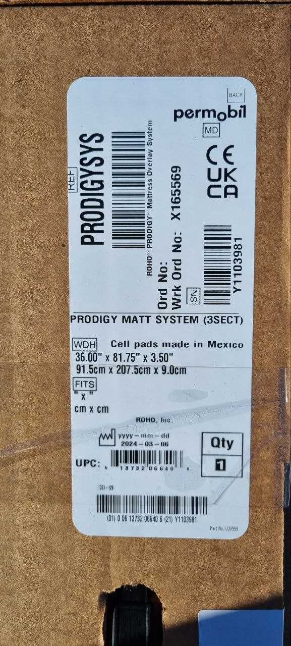 Матрац Permobil Roho Prodigy Matt System