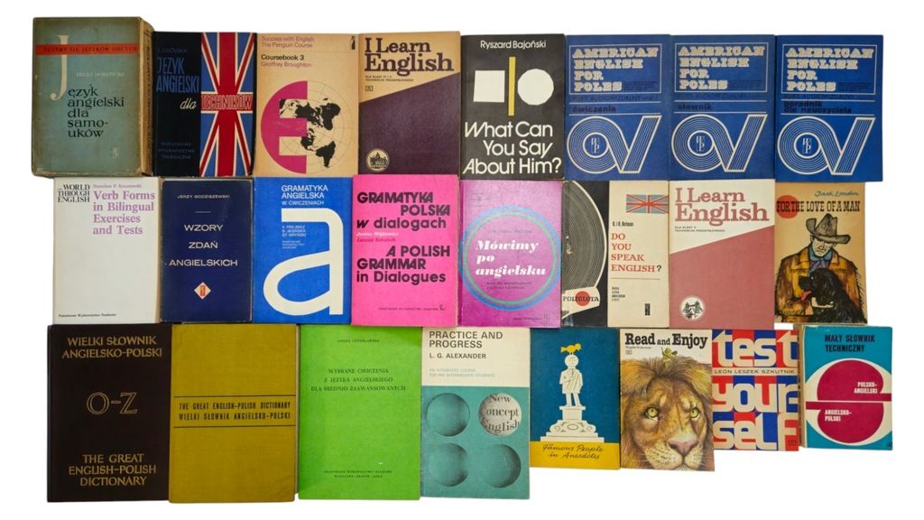 24x Książki do nauki języka angielskiego i słowniki I learn English