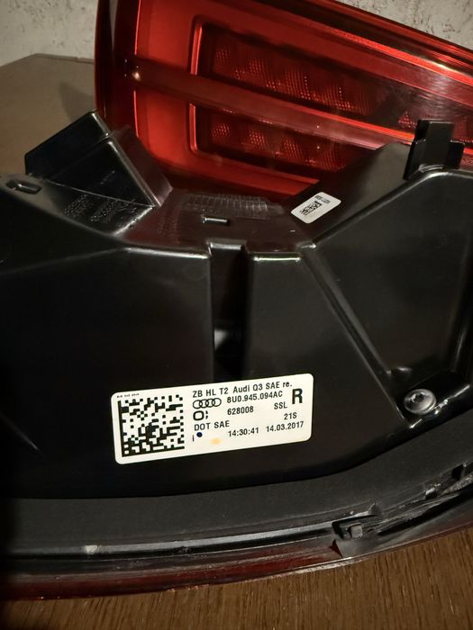 Lampy tyl audi q3 USA 15 do 18 rok lift led sline kpl