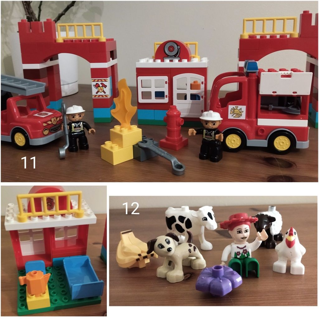 LEGO DUPLO 6,6 kg - kompletne zestawy plus duża płyta konstrukcyjna