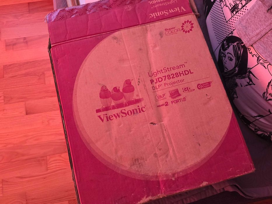 Projektor ViewSonic PJD7828HDL – Full HD, 80h lampy, pudełko + kable