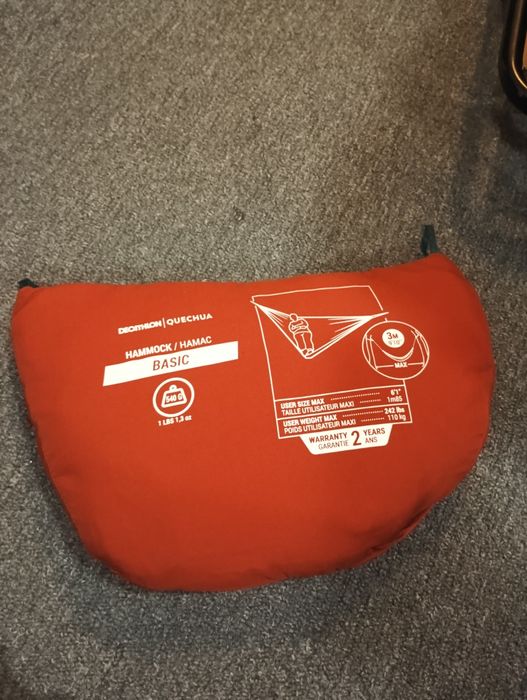 Hamak Decathlon Basic pomarańczowy