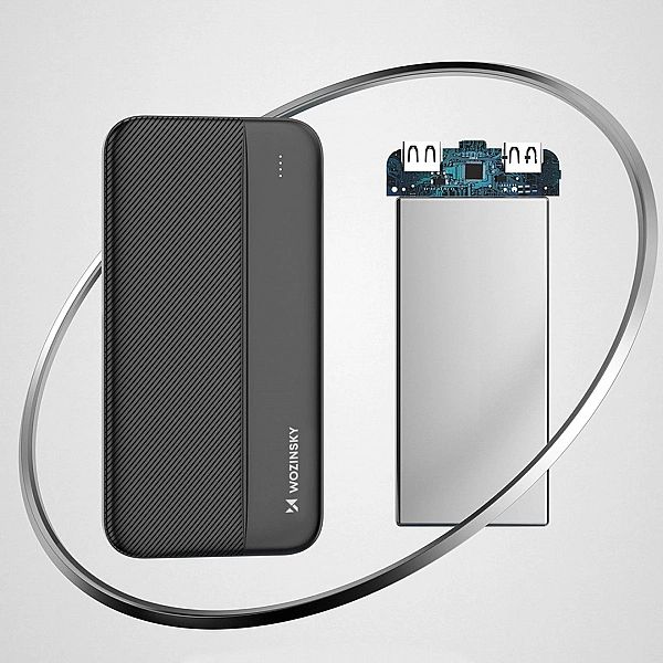Wozinsky powerbank 10000mAh 2 x USB czarny (WPBBK1)