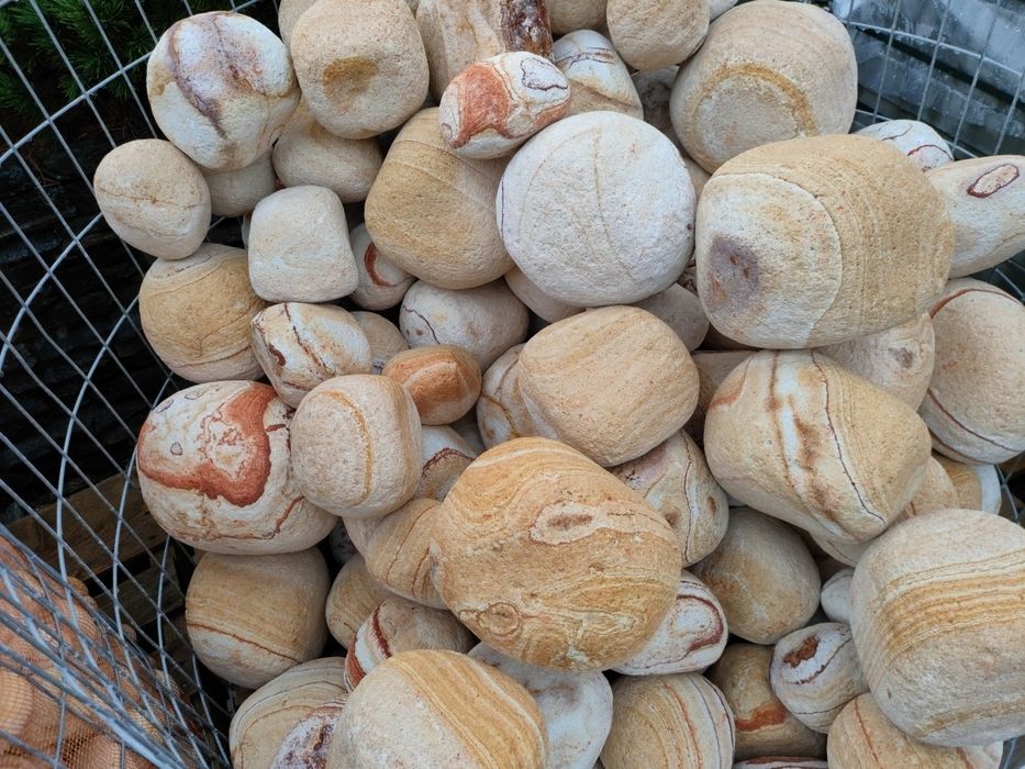 Głazy kamień kruszywa dekoracyjne ozdobne grys otoczak żwir