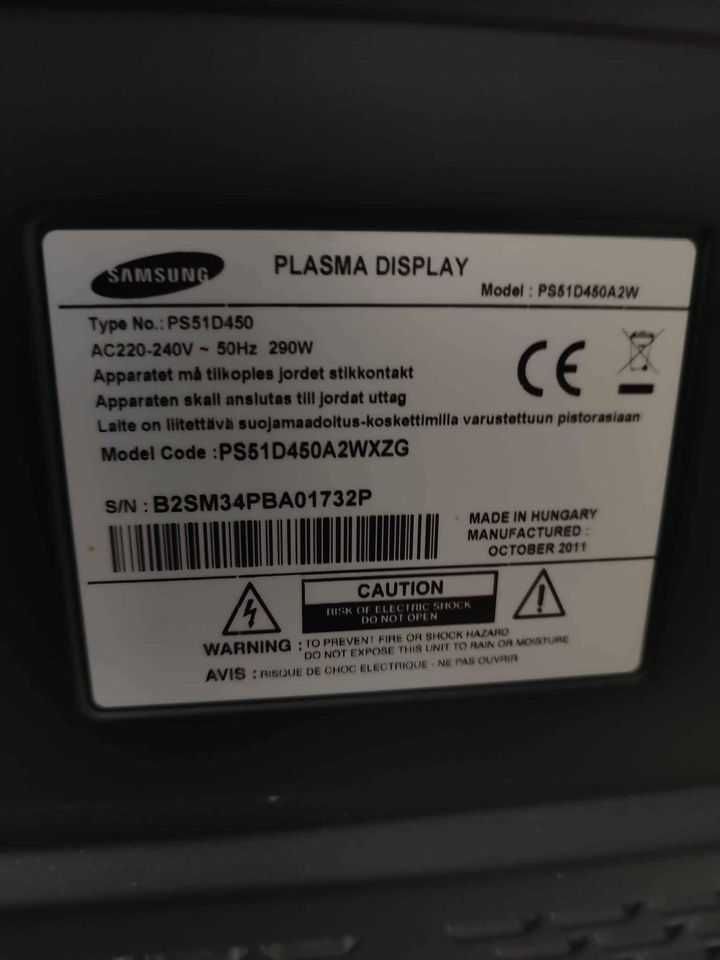 Gratis dostawa i wniesienie w GW. Samsung plazma Telewizor 51 Cali TV