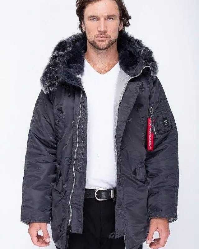 Куртка аляска Airboss Winter parka Dark Grey/Siver