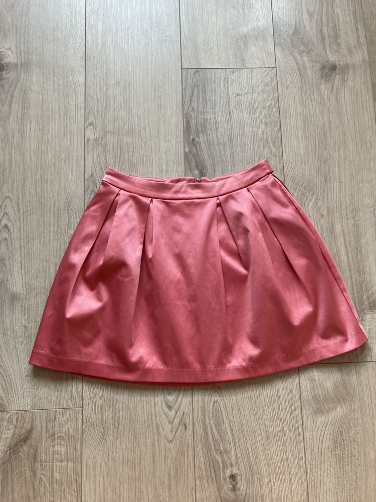 GINA TRICOT Spódnica różowa koralowa Barbie XS/34 mini