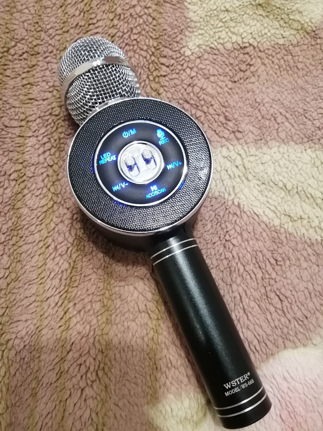 Бездротовий мікрофон-колонка Wster WS-668