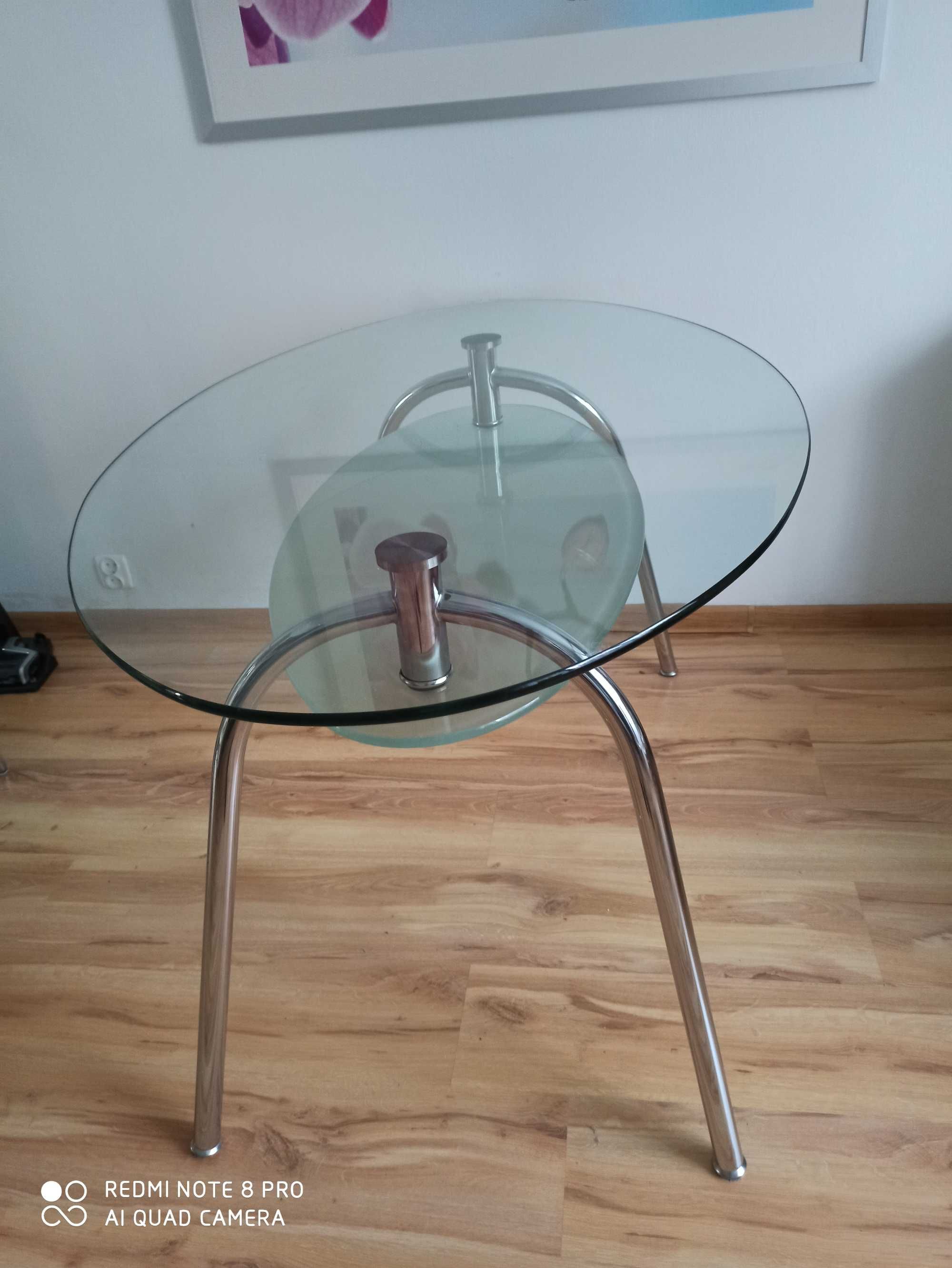 Stół szklany owalny 135x85