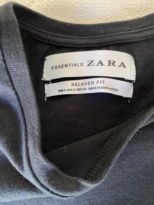 Tshirt preta básica zara tam S