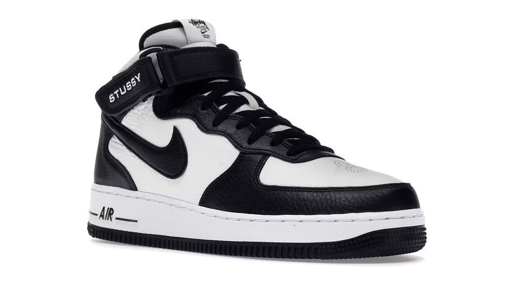 Nike x Stussy Air Force 1 Mid - Light Bone Black