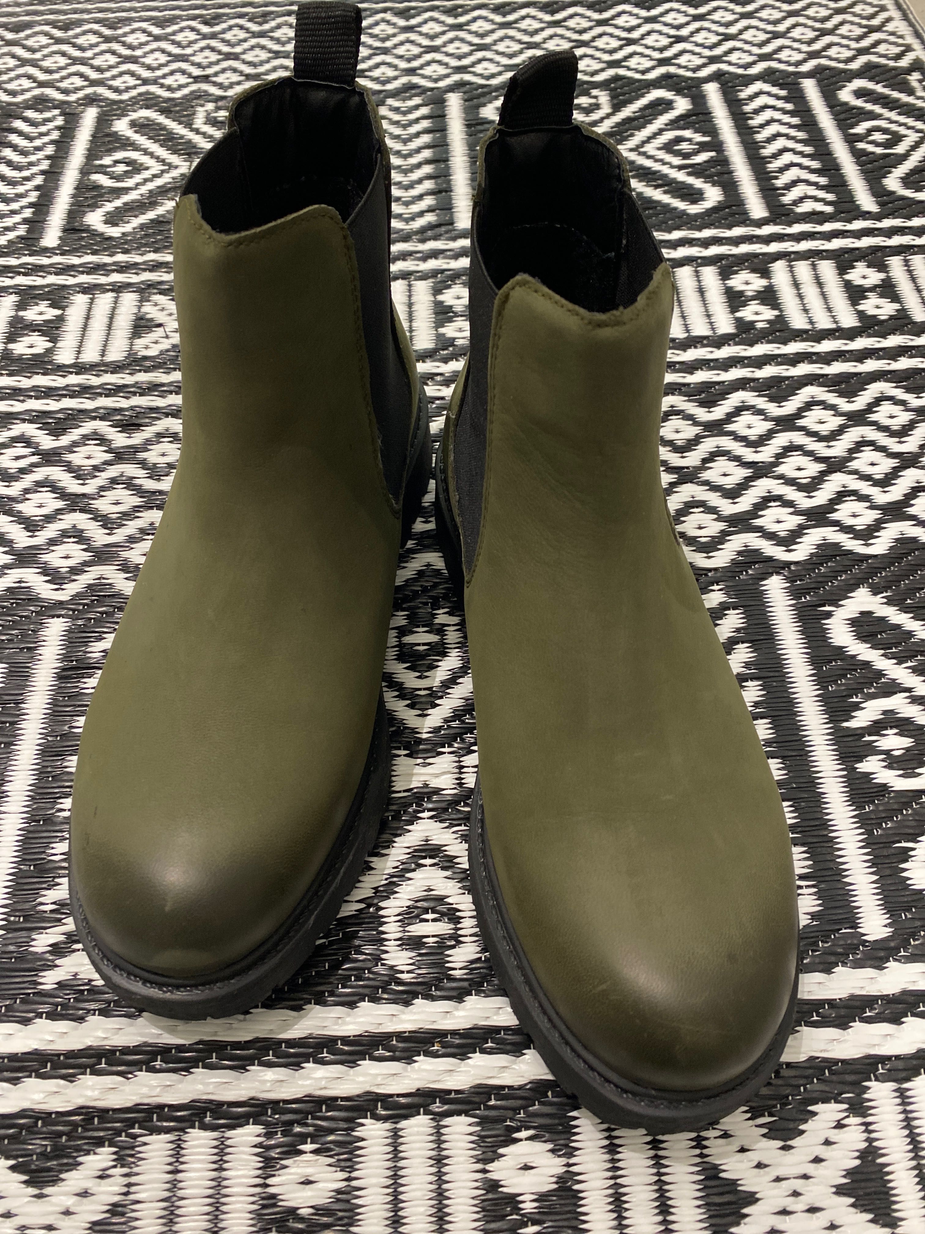 Buty botki/Sztyblety zielone
